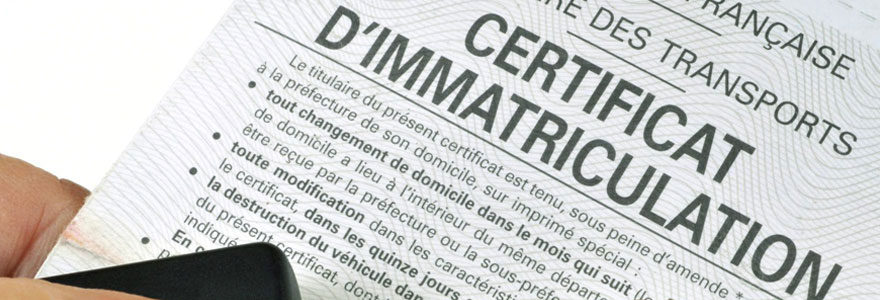 Demande de carte grise